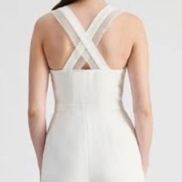 TOKITO Fabulous Jumpsuit in Ivory White colour. Mesh Lace Accents. Brand New - Picture 4 of 8
